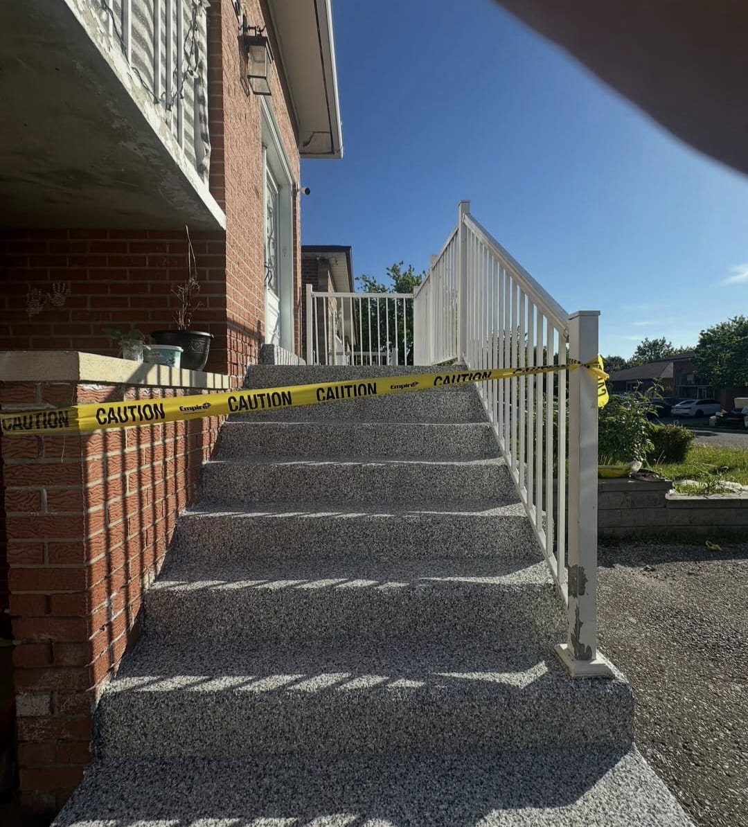 Front Steps Resurfacing after epoxy
